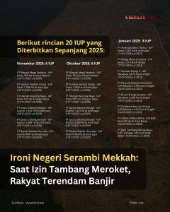 Ironi Negeri Serambi Mekkah: Saat Izin Tambang Meroket, Rakyat Terendam Banjir