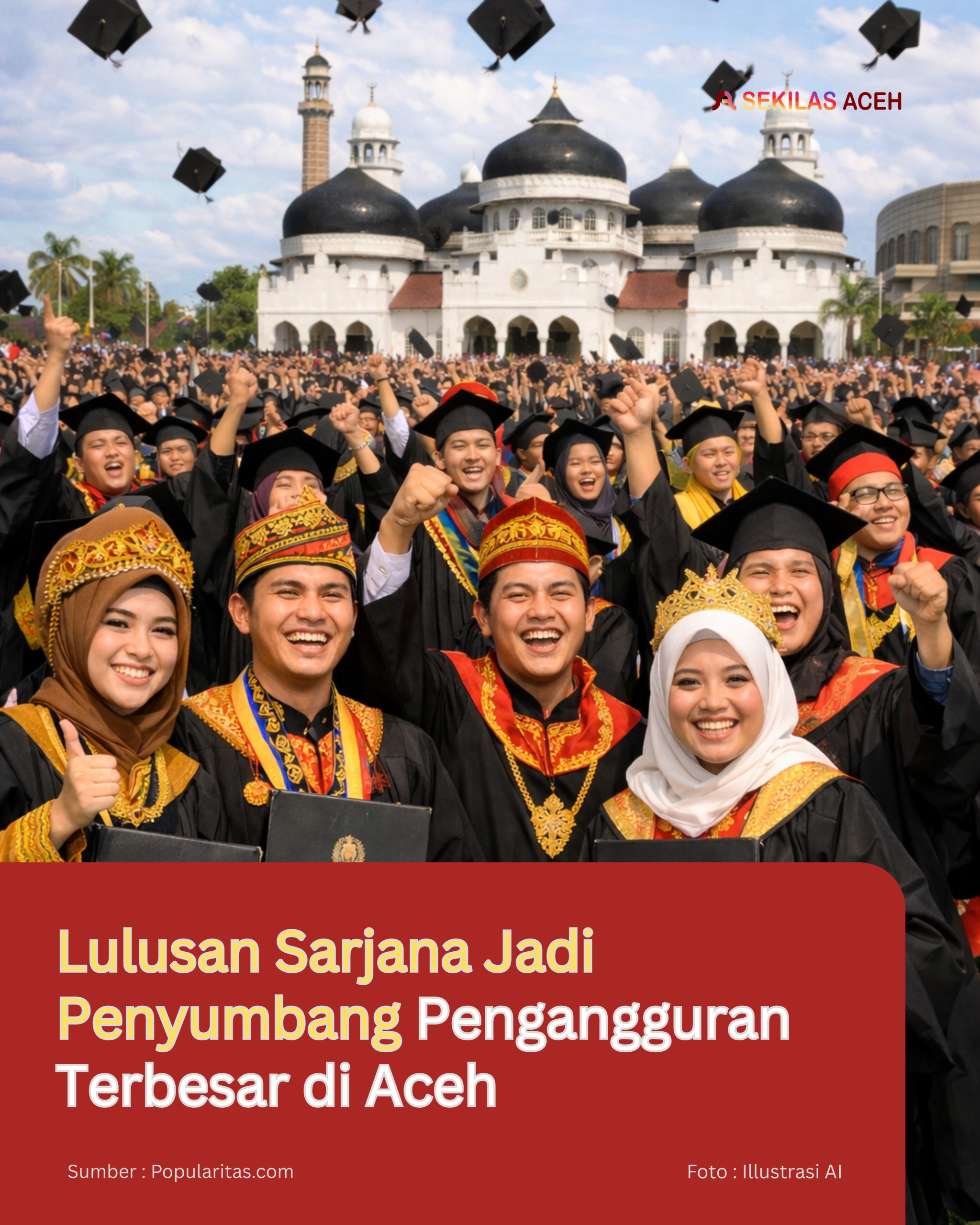 Lulusan Sarjana Jadi Penyumbang Pengangguran Terbesar di Aceh