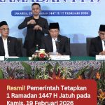 Resmi! Pemerintah Tetapkan 1 Ramadan 1447 H Jatuh pada Kamis, 19 Februari 2026
