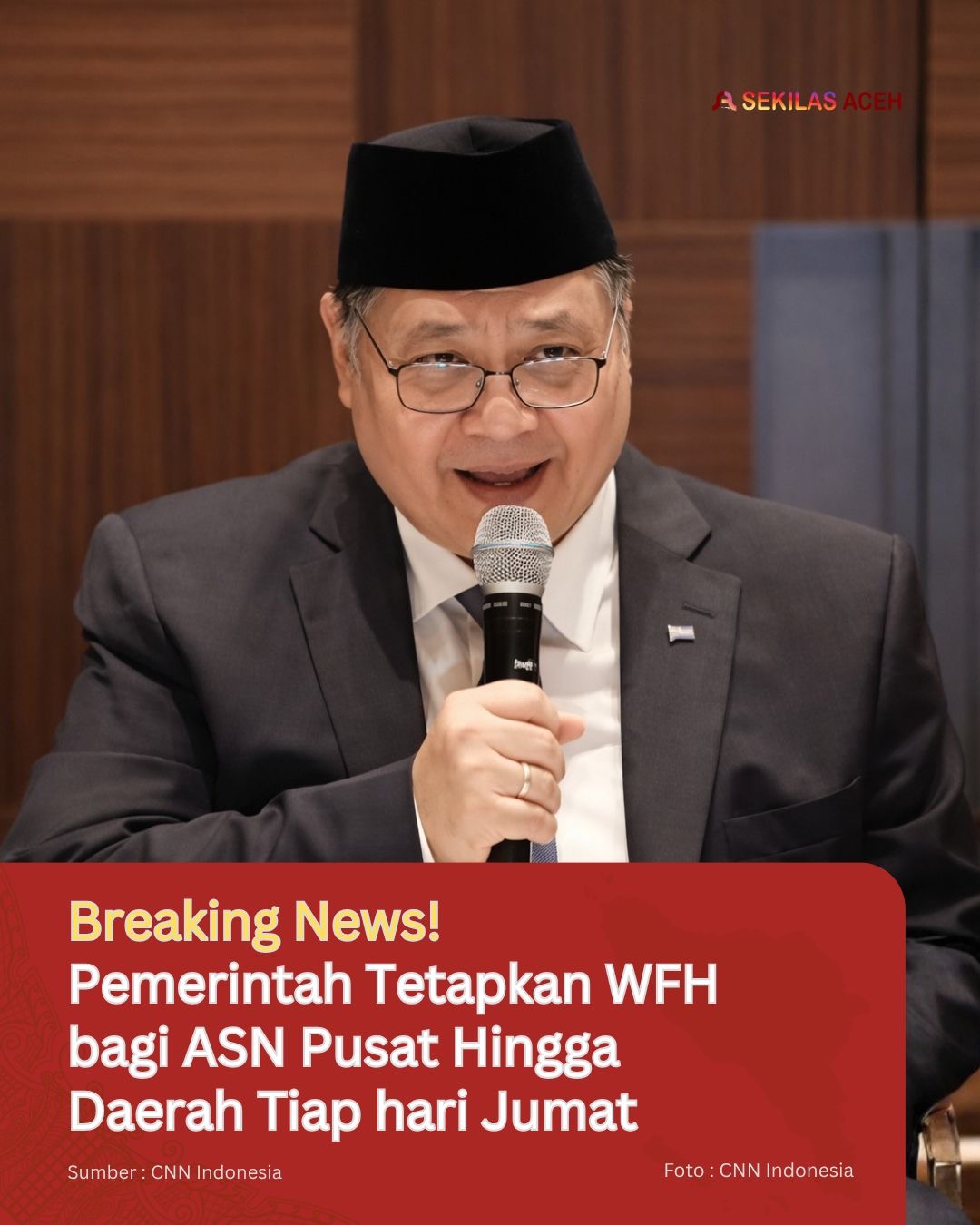 Breaking News! Pemerintah Tetapkan WFH bagi ASN Pusat Hingga Daerah Tiap hari Jumat