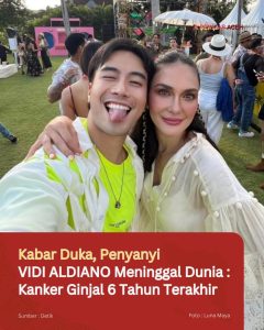 Kabar Duka, Penyanyi VIDI ALDIANO Meninggal Dunia : Kanker Ginjal 6 Tahun Terakhir