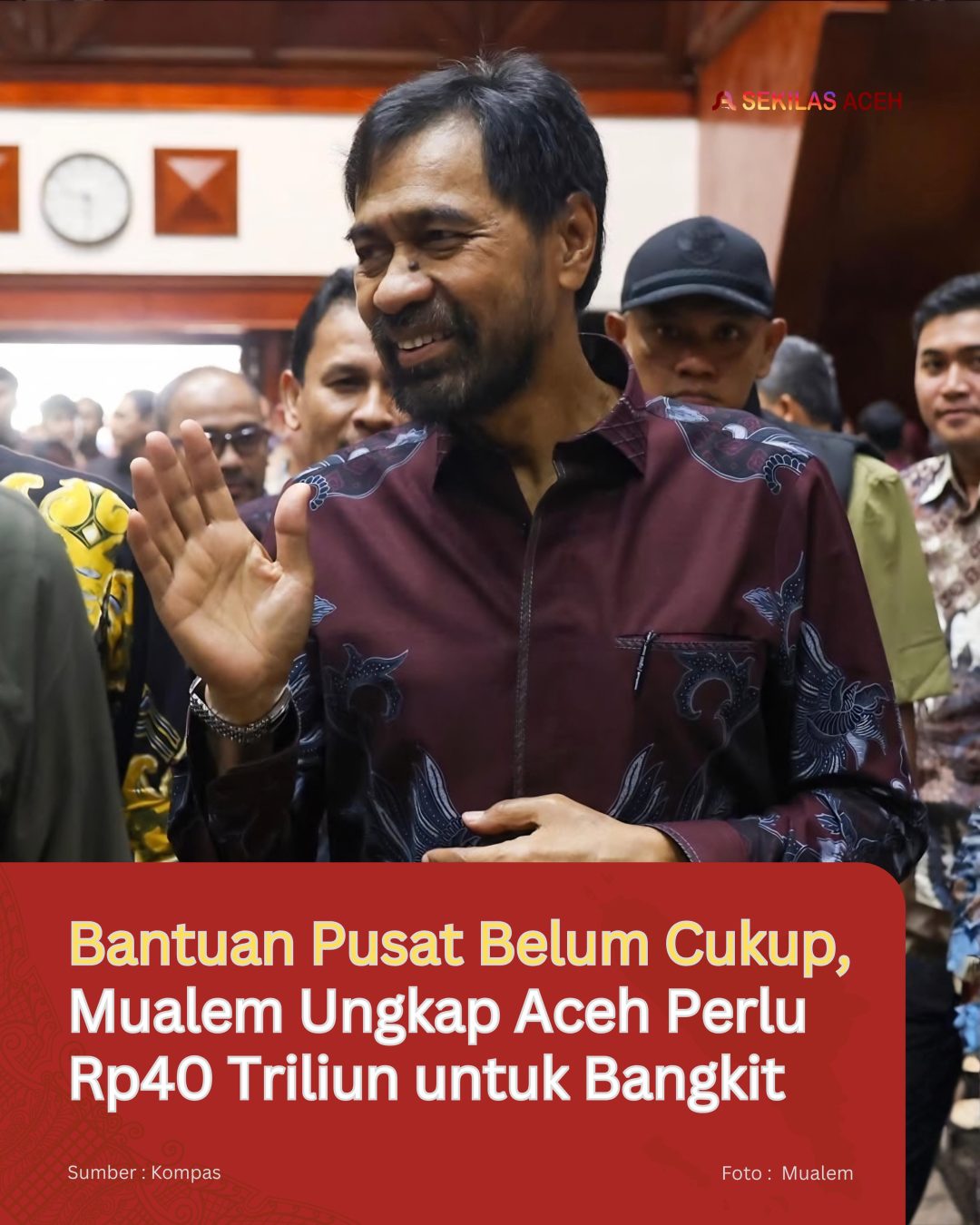 Bantuan Pusat Belum Cukup, Mualem Ungkap Aceh Perlu Rp40 Triliun untuk Bangkit