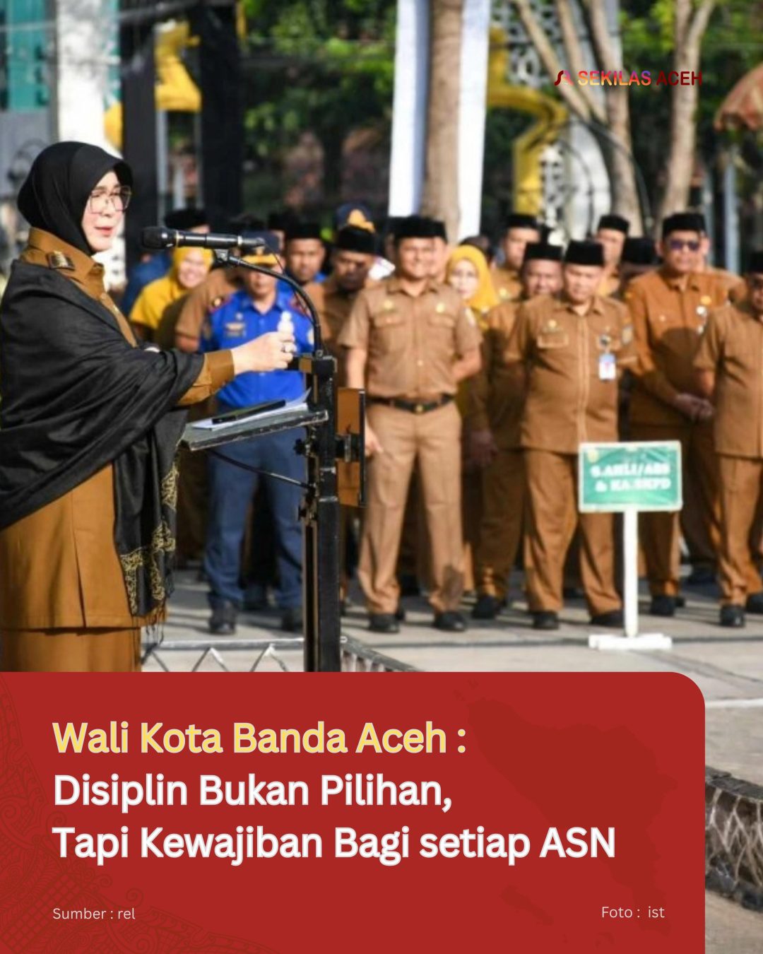 Wali Kota Banda Aceh : Disiplin Bukan Pilihan, Tapi Kewajiban Bagi setiap ASN