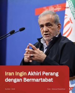 Iran Ingin Akhiri Perang dengan Bermartabat