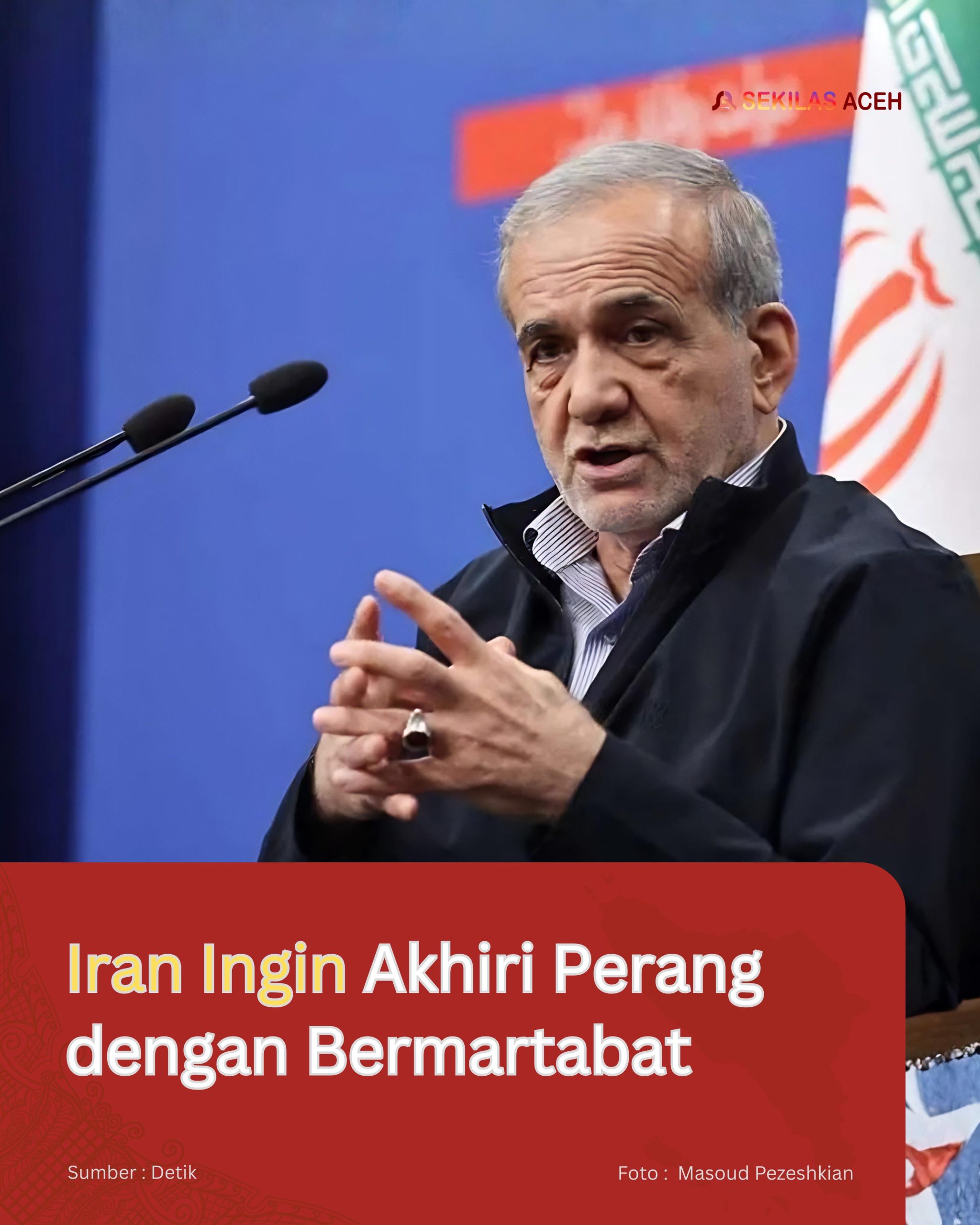 Iran Ingin Akhiri Perang dengan Bermartabat