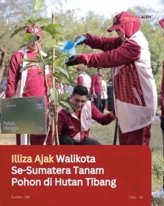 Illiza Ajak Walikota Se-Sumatera Tanam Pohon di Hutan Tibang