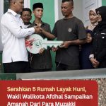 Serahkan 5 Rumah Layak Huni, Wakil Walikota Afdhal Sampaikan Amanah Dari Para Muzakki