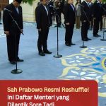 Sah Prabowo Resmi Reshuffle! Ini Daftar Menteri yang Dilantik Sore Tadi
