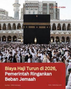 Biaya Haji Turun di 2026, Pemerintah Ringankan Beban Jemaah
