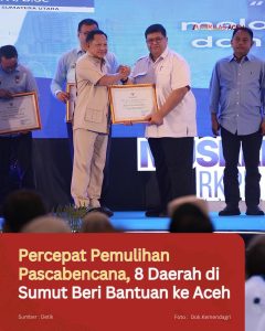 Percepat Pemulihan Pascabencana, 8 Daerah di Sumut Beri Bantuan ke Aceh