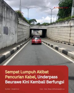Sempat Lumpuh Akibat Pencurian Kabel, Underpass Beurawe Kini Kembali Berfungsi