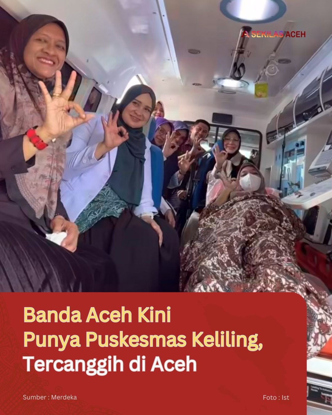 Banda Aceh Kini Punya Puskesmas Keliling, Tercanggih di Aceh