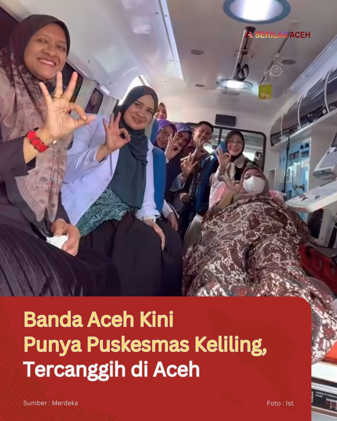 Banda Aceh Kini Punya Puskesmas Keliling, Tercanggih di Aceh