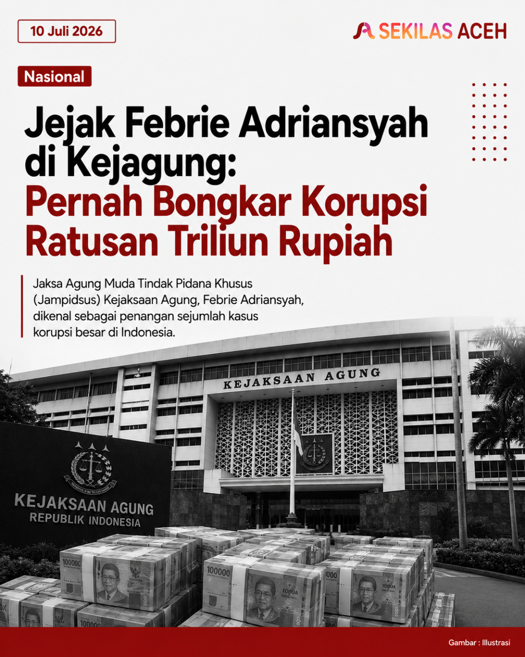 Jejak Febrie Adriansyah di Kejagung: Pernah Bongkar Korupsi Ratusan Triliun Rupiah