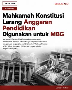Mahkamah Konstitusi Larang Anggaran Pendidikan Digunakan untuk MBG