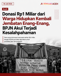 Donasi Rp1 Miliar dari Warga Hidupkan Kembali Jembatan Enang-Enang, BPJN Akui Terjadi Kesalahpahaman