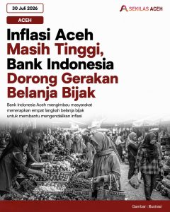 Inflasi Aceh Masih Tinggi, Bank Indonesia Dorong Gerakan Belanja Bijak
