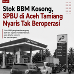 Stok BBM Kosong, SPBU di Aceh Tamiang Nyaris Tak Beroperasi