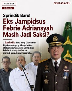 Sprindik Baru! Eks Jampidsus Febrie Adriansyah Masih Jadi Saksi?