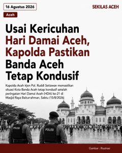 Usai Kericuhan Hari Damai Aceh, Kapolda Pastikan Banda Aceh Tetap Kondusif