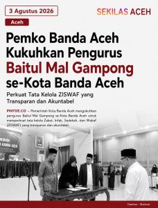 Pemko Banda Aceh Kukuhkan Pengurus Baitul Mal Gampong se-Kota Banda Aceh Perkuat Tata Kelola ZISWAF yang Transparan dan Akuntabel