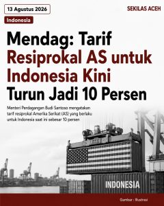Mendag: Tarif Resiprokal AS untuk Indonesia Kini Turun Jadi 10 Persen