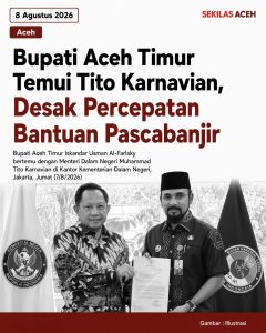 Bupati Aceh Timur Temui Tito Karnavian, Desak Percepatan Bantuan Pascabanjir