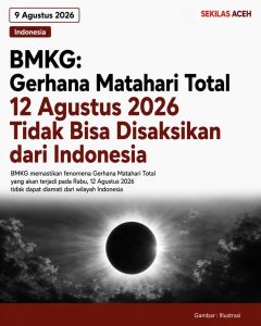 BMKG: Gerhana Matahari Total 12 Agustus 2026 Tidak Bisa Disaksikan dari Indonesia